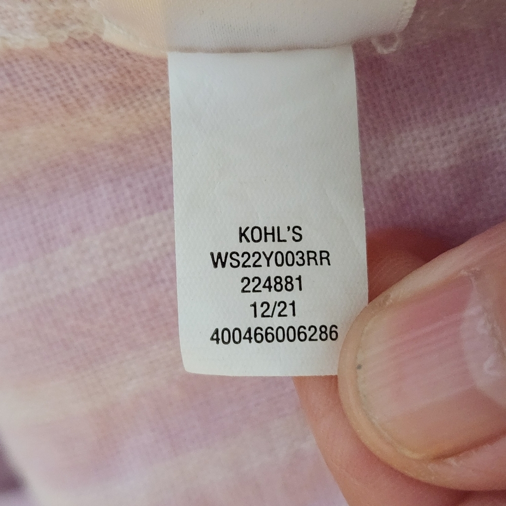 Sonoma Linen Blend Stripped Dress Size Medium - Picture 11 of 12